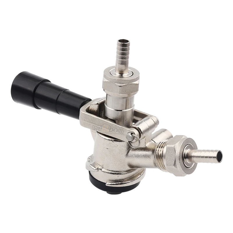 Stainless Steel D Type Keg Coupler With Pressure Relief Valve Draft