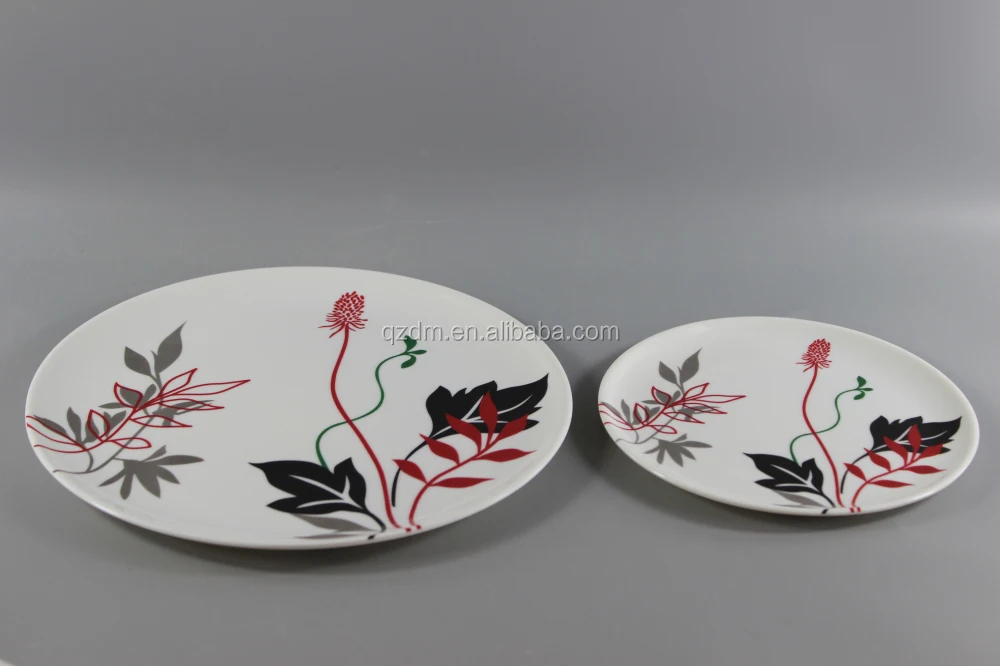 7 Inch/10 Inch Melamine Dinner Set With Custom-Made Decal Print