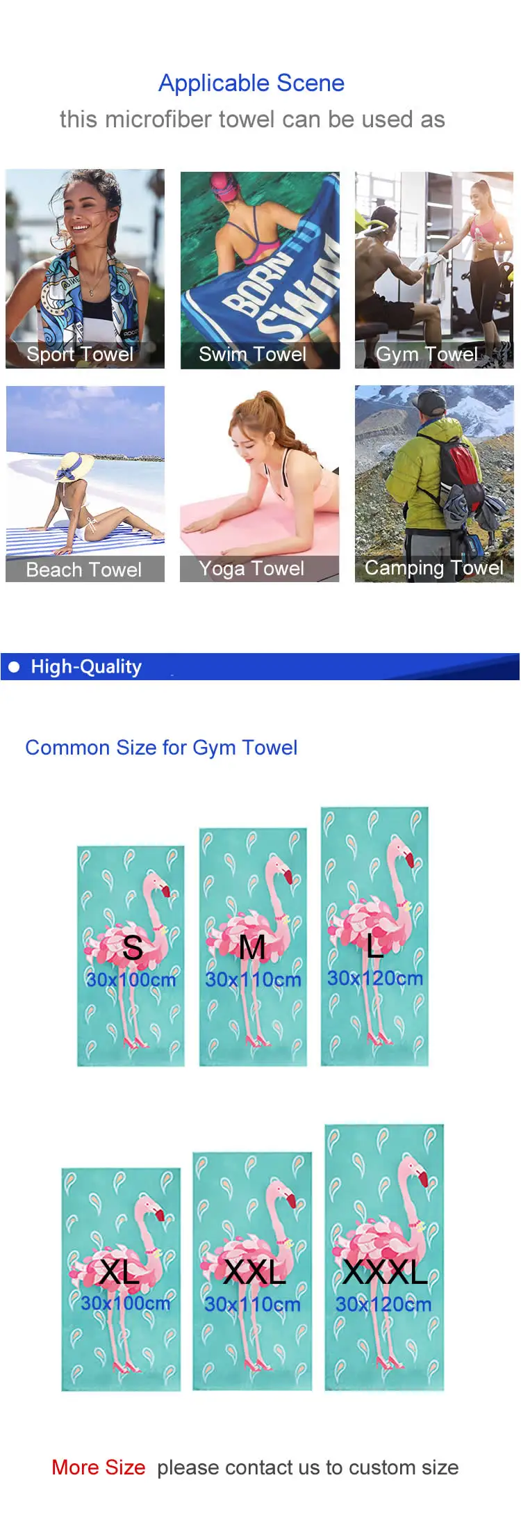 quick-dry suede custom logo sport travel towel microfiber gym towel with mesh bag