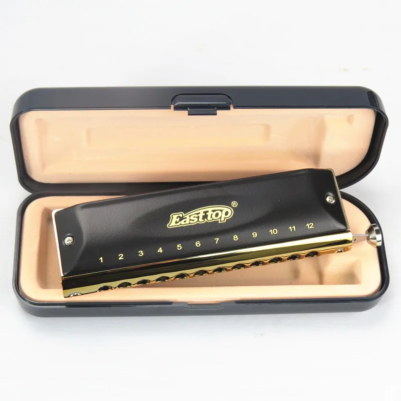 Easttop 16 Hole Professional Musical Instruments Chromatic Harmonica