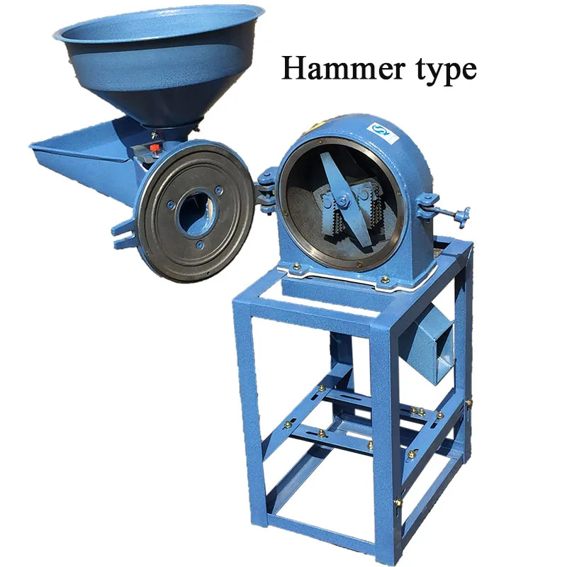 150kg / H Maize Grinding Machine / Small Corn Mill Grinder For Sale