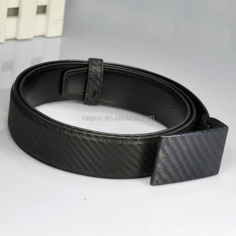 Hot Sale Luxury Carbon Fiber Belts Leather Men Custom Made Carbon Fiber