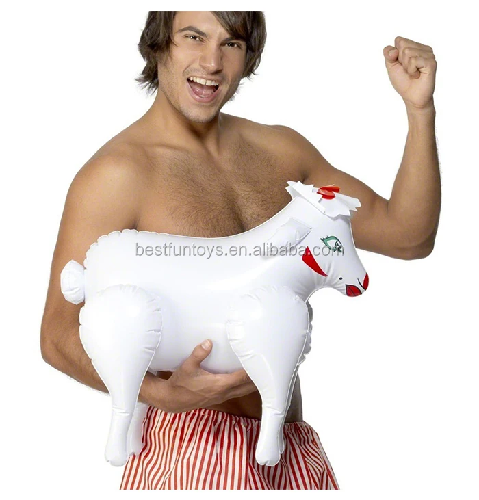 Blow up sheep doll