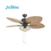 new design 52 inch ABS plastic leaf blades decorative fancy ceiling fan light