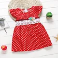 1 4 Years Baby Dress New Children s Clothing Korean Girls Dresses Dot Lace Sleeveless Summer