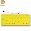 Hot Selling USB Wired Folding Portable silicon keyboard, custom Logo Colors waterproof keyboard