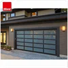 Simple design US standard sectional automatic glass door garage