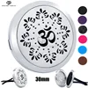 OM with Flowers Diffuser Pendant Stainless Steel Car Aromatherapy Essential Oil Diffuser