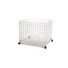 Gridwall basket storage display Rolling Wire Dump Bin with casters