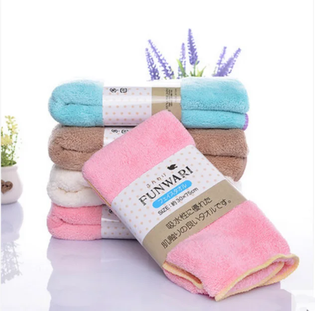 Real Clean Fantasy Facial Brushed Microfiber Face And Hand Wash Cloth Towel For Exfoliating