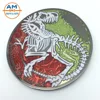 Custom Brass GEO coin, trackable GEO coin with transparent enamel
