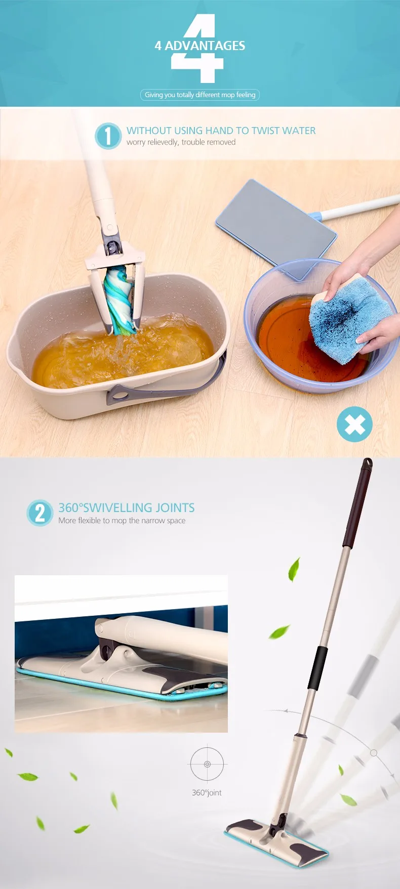 y shaped mopping