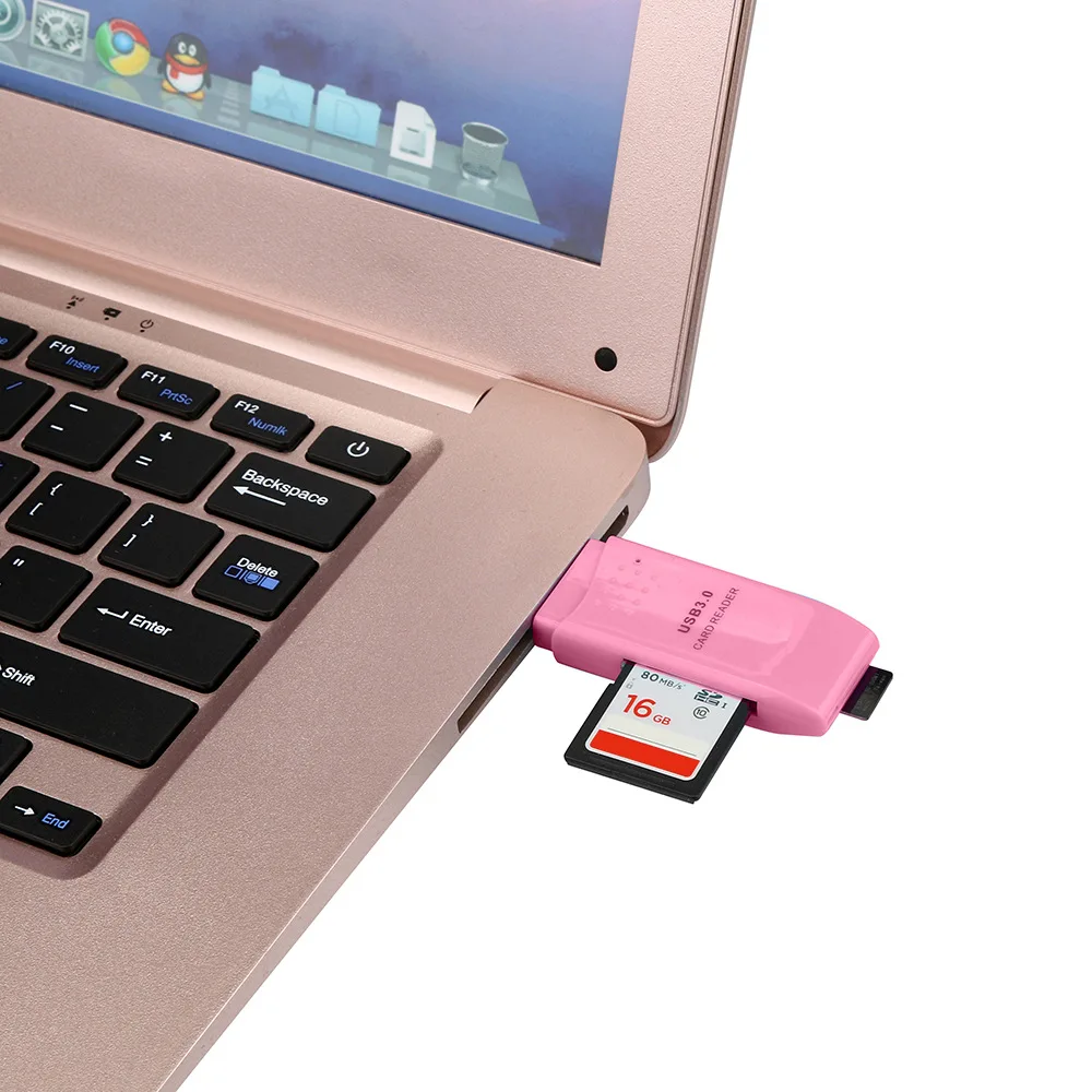 New 2018 Super speed 5Gbps USB 3.0 MICRO memory SD/SDXC TF card reader adapter USB Hub Memory Card Reader - ANKUX.COM
