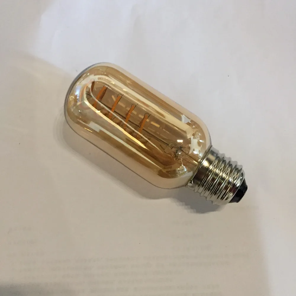LED Vintage Edison Light Bulb T45/T12 Style LED Bulb (Tube Shape) 400 Lumens 4 Watts E26 Medium Base Warm White