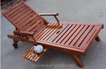 wooden steamer sun loungers
