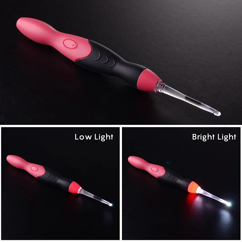 Rechargeable Light Up Crochet Hooks Set
