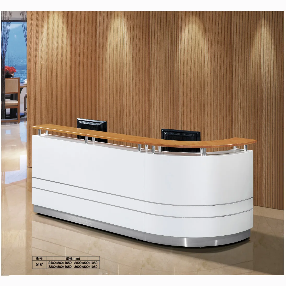 New Beautiful Fashion Front Desk Furniture White Salon Reception Desk