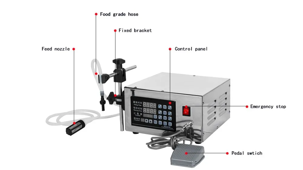 Bespacker Xk280 Electrical Liquids Cream Filling Machine Water Digital