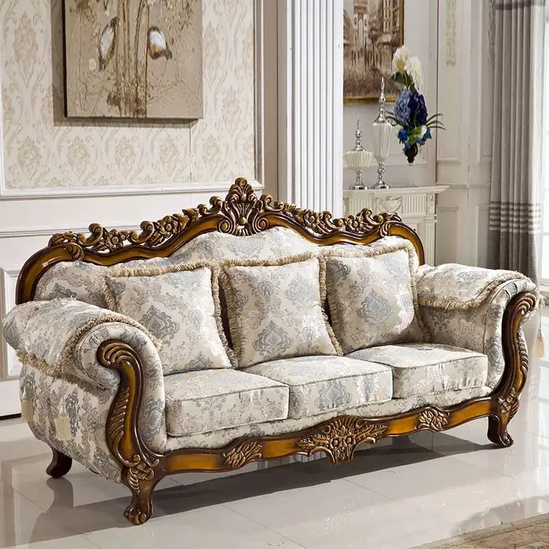 Bella Veneto Classic Luxury Floral Print Sofa Loveseat Set In