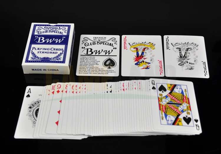 Wholesale 300gsm Black Core Laminated Paper Playing Cards Paper Cards