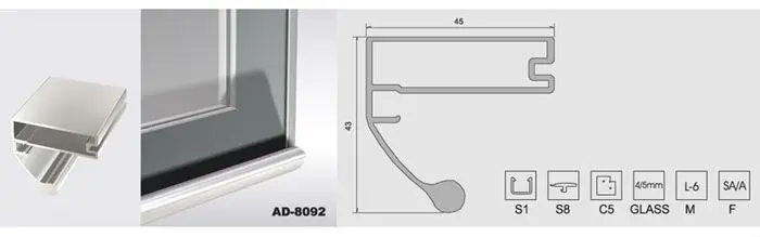 anti-dust alum frame AD8092