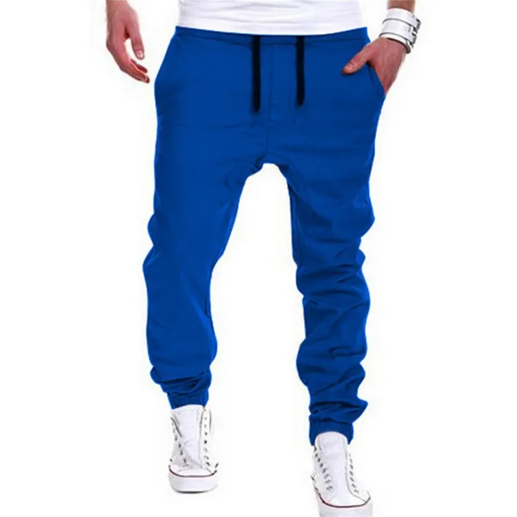 blue baggy sweatpants