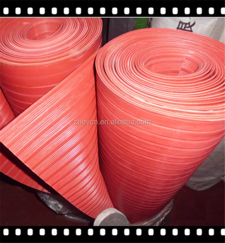 Insulated Rubber Mats With Red Striae Surface 35kv 12mm Buy Pimple