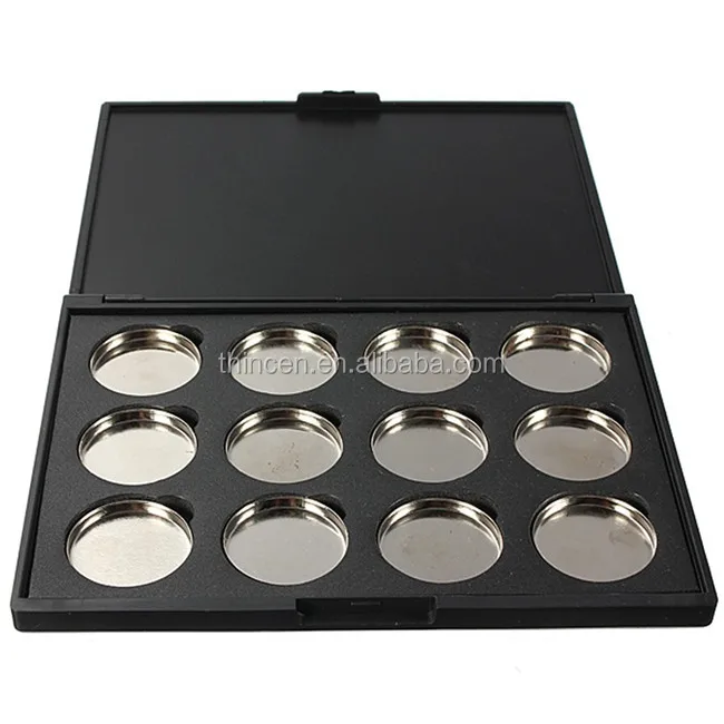 Beauty cosmetics 12 pans empty magnetic makeup eyeshadow palette