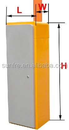 801 Series Barrier gate dimensions