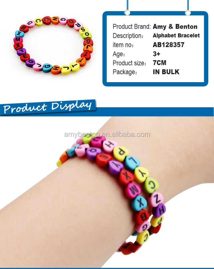 Most Popular Girls Toy Letter Bracelet Small Gift And Toy For Sale