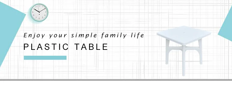 Wholesale best price outdoor square cheap dining table plastic table chairs with removable legs