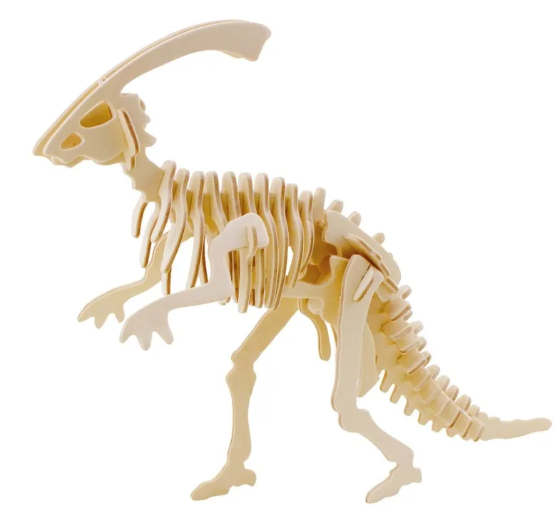 robotime educational 3d wooden puzzle dinosaur toys for kids