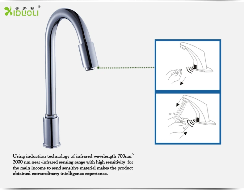 Sanitary Ware Electronic Infrared Faucet Automatic Bathroom Sink Faucet