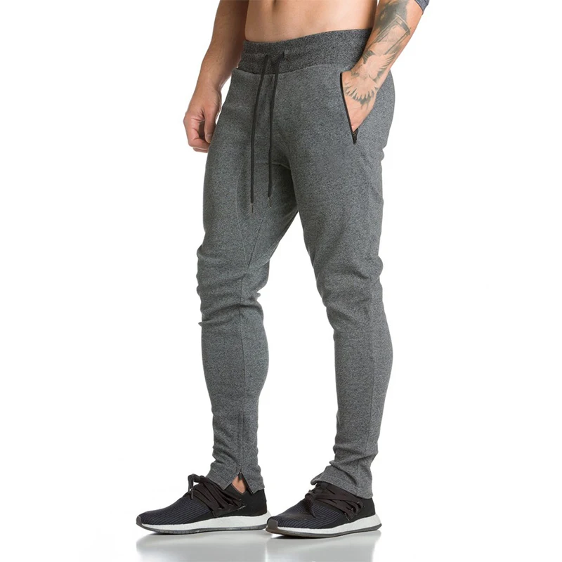 men's tapered zipper ankle jogger pants