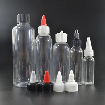 Empty 30ml 50ml 60ml 100ml 120ml 250ml 500ml Pet Clear Twist Off Cap ...