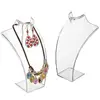 Clear Acrylic Necklace & Earring Jewelry 3D Bust Display Stand made in CHINA shenzhen