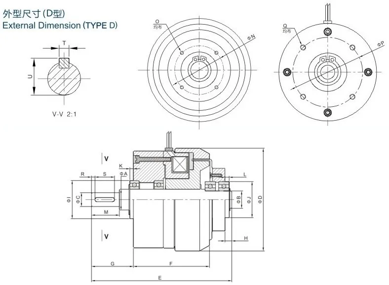 Hysteresis Clutch For Tension Control Field,Hysteresis