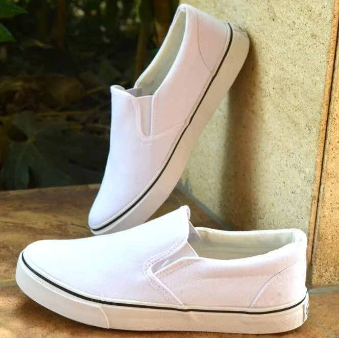 canvas shoes for men white