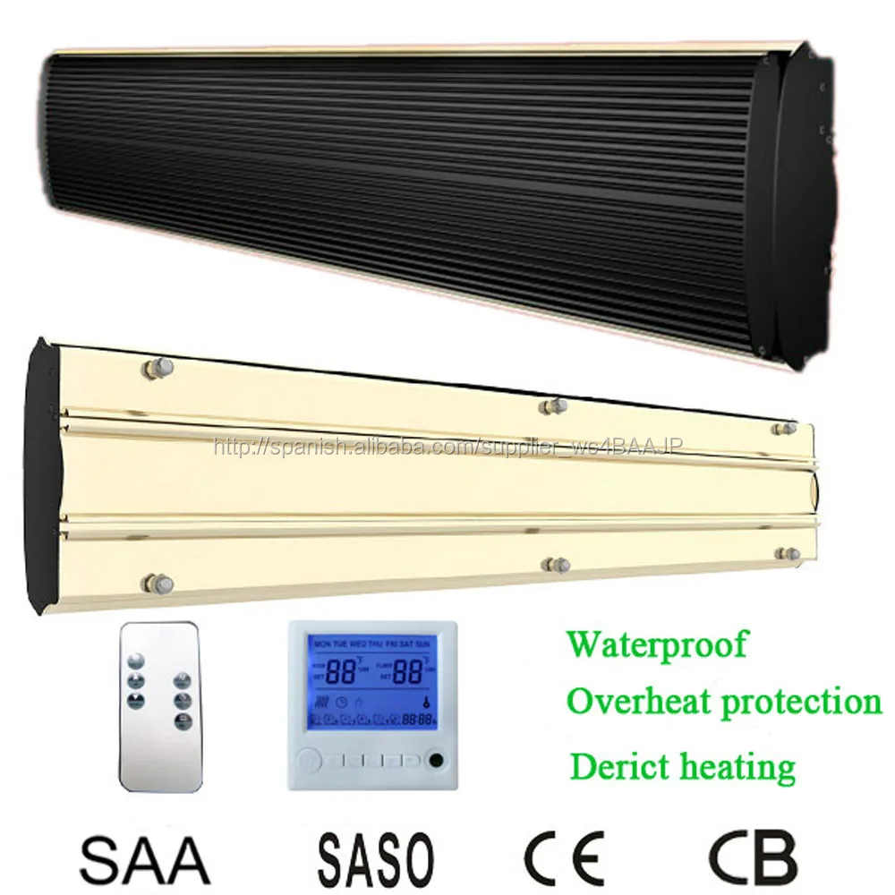 Montado en la pared panel calefactor infrarrojo, techo calentador