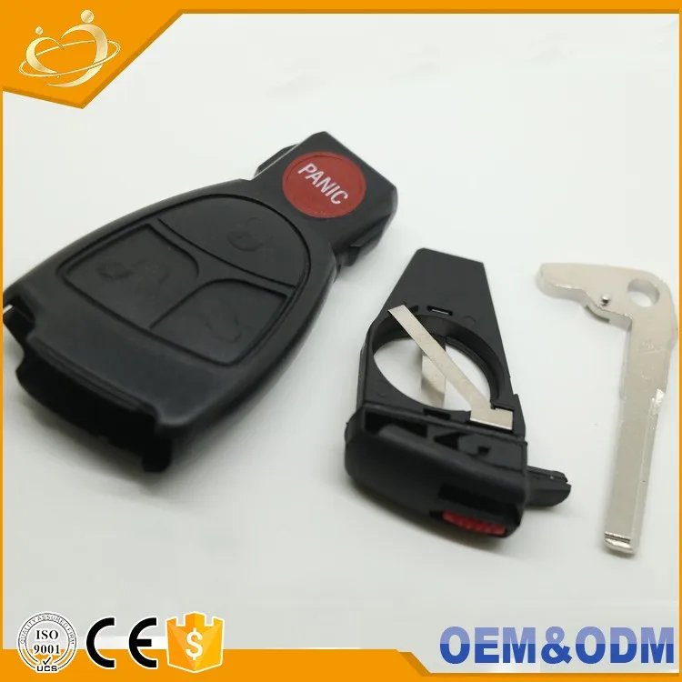 3 +1 Panic Buttons Battery Holder Remote Entry Smart Key Case Shell For