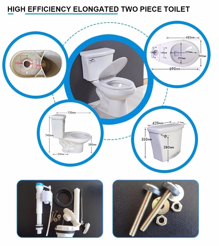 Sr173ae Tuscany Two Piece Toilet With Slow Done Seat Cover And Upc
