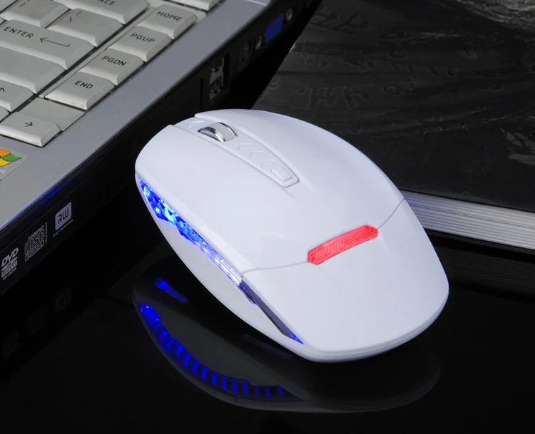 Matte black silent 2.4g wireless optical mouse