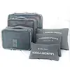 6PCS mesh travel pouch Waterproof Clothes Packing Cube Luggage Organizer mesh net Pouches