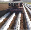 raised bed maker with plastic mulch applicator and drip applicator
