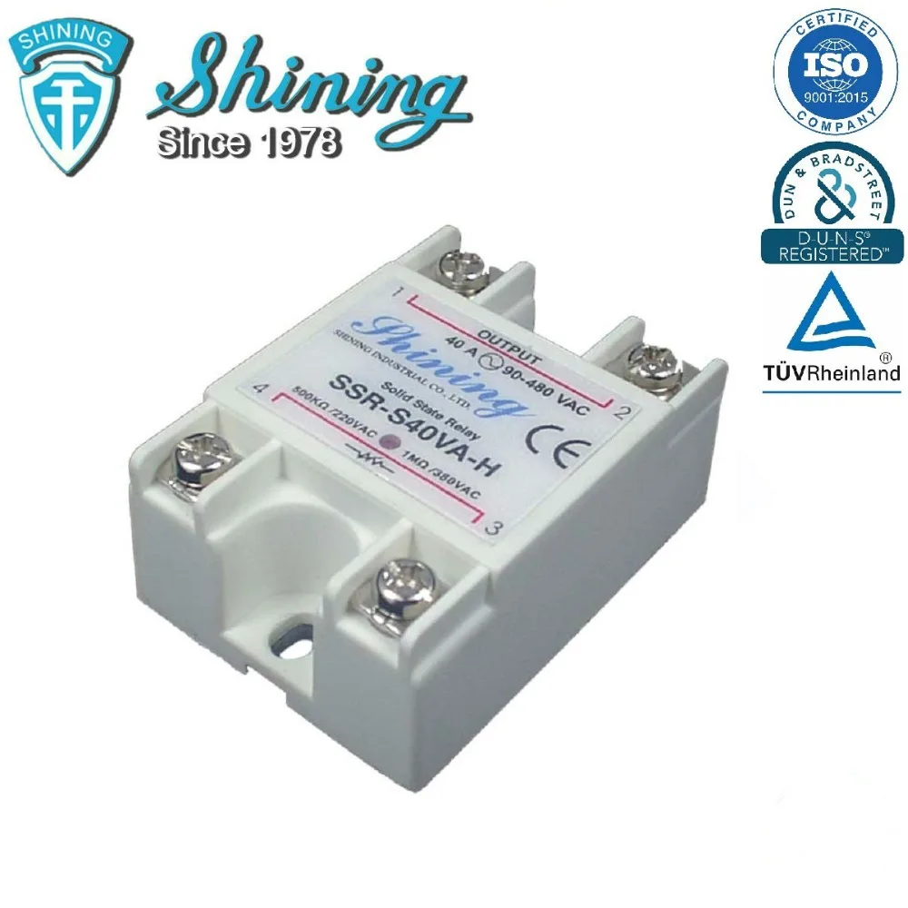 SSR-S40VA-H Panel Mount Single Phase Adjustable Solid State 40A Relay