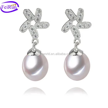 Feirun Natural Real Beautiful Pearl Stone Earring 925 China Jewelry Feirun Natural Real Beautiful Pearl Stone Earring 925 China Jewelry Silver Teardrop Necklace