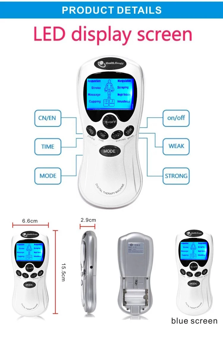 Electric massager slimming Tens Acupuncture Digital Therapy Machine For Back Neck Foot Amy Leg Health Care