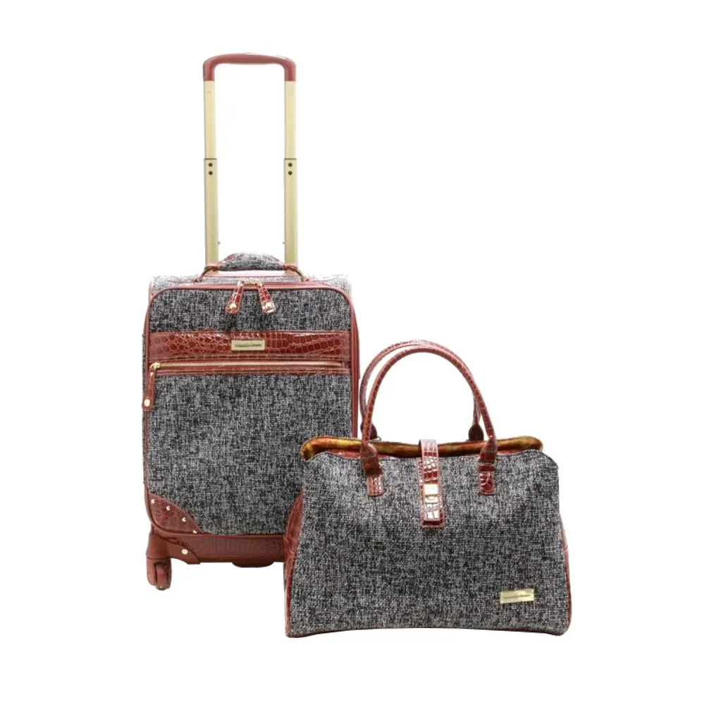 tweed luggage set