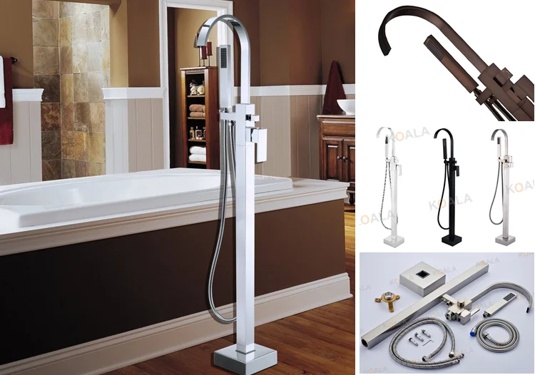 Good Price Freestanding Bath Water Faucet Set With Shower Mixer