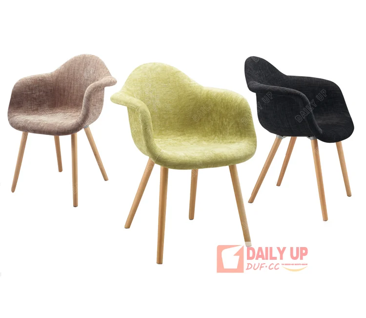 Stylish Fabric Leisure Chair With Armrest Kitchen Dining Chair For Hotel Banquet Living Room Reception Room Wholesale